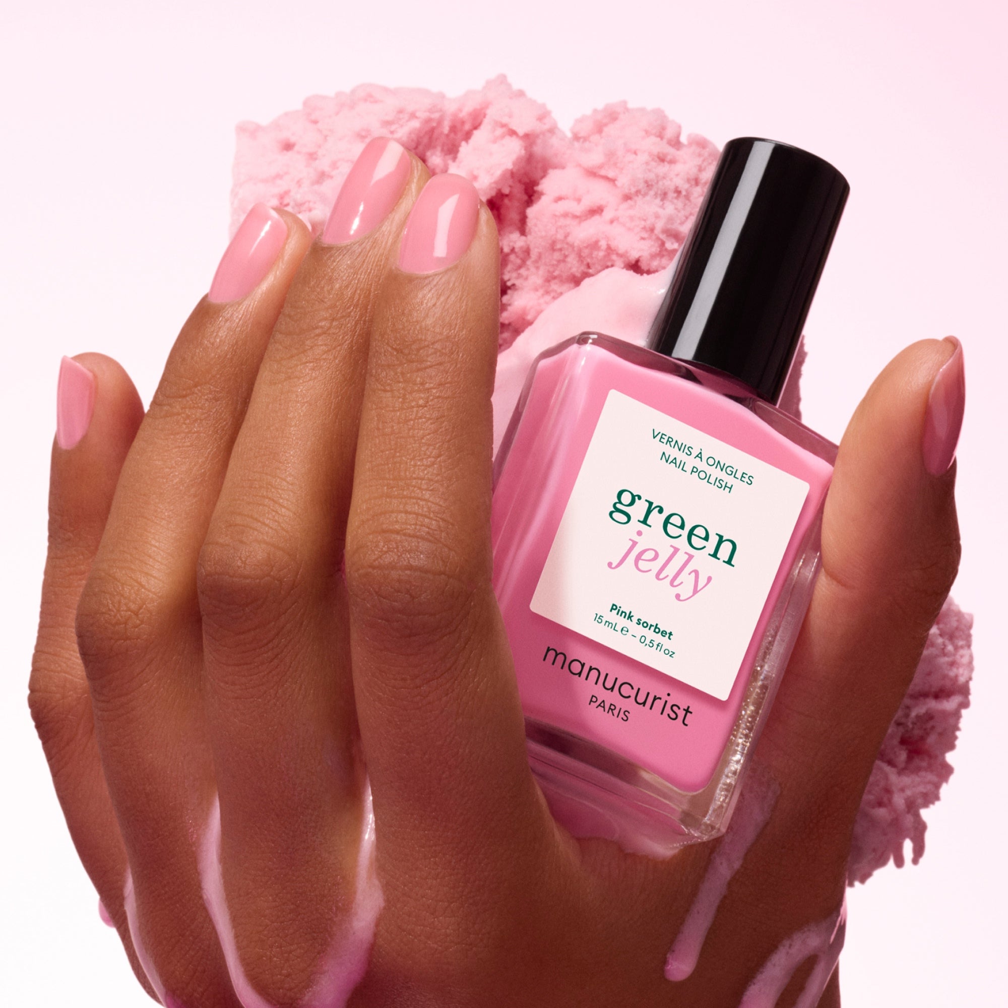 Green lak Jelly Pink Sorbet
