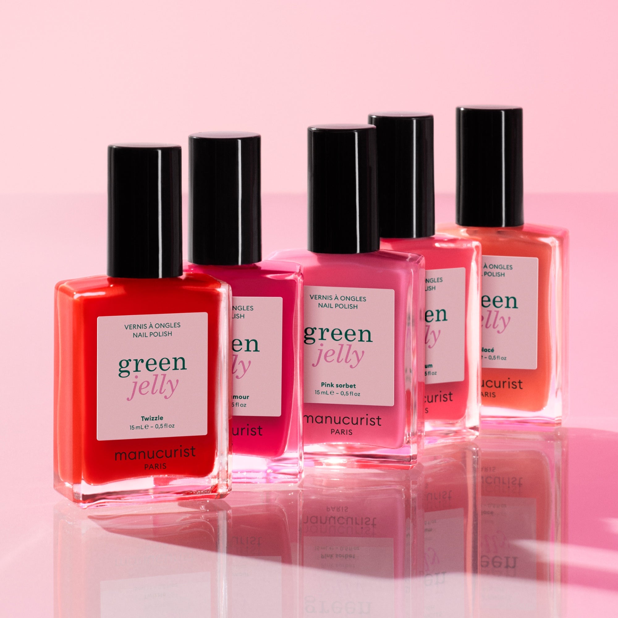 Green lak Jelly Pink Sorbet