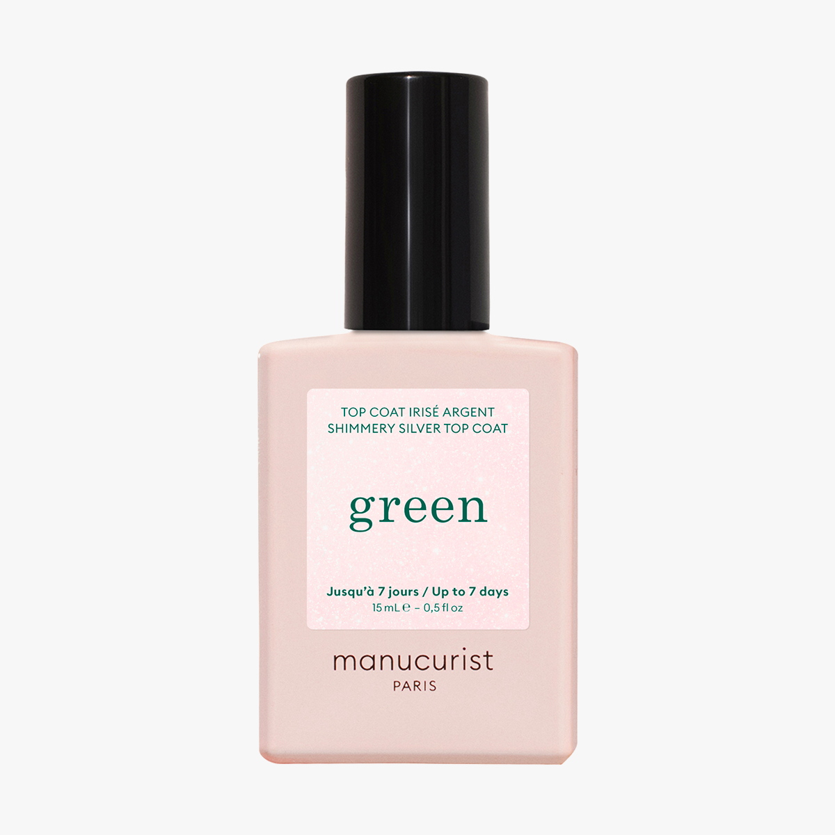 Green Shimmery Top Coat Silver
