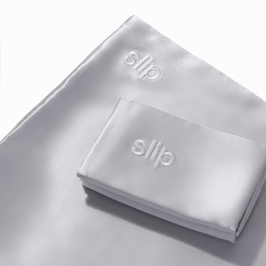 Silk Pillowcase Silver