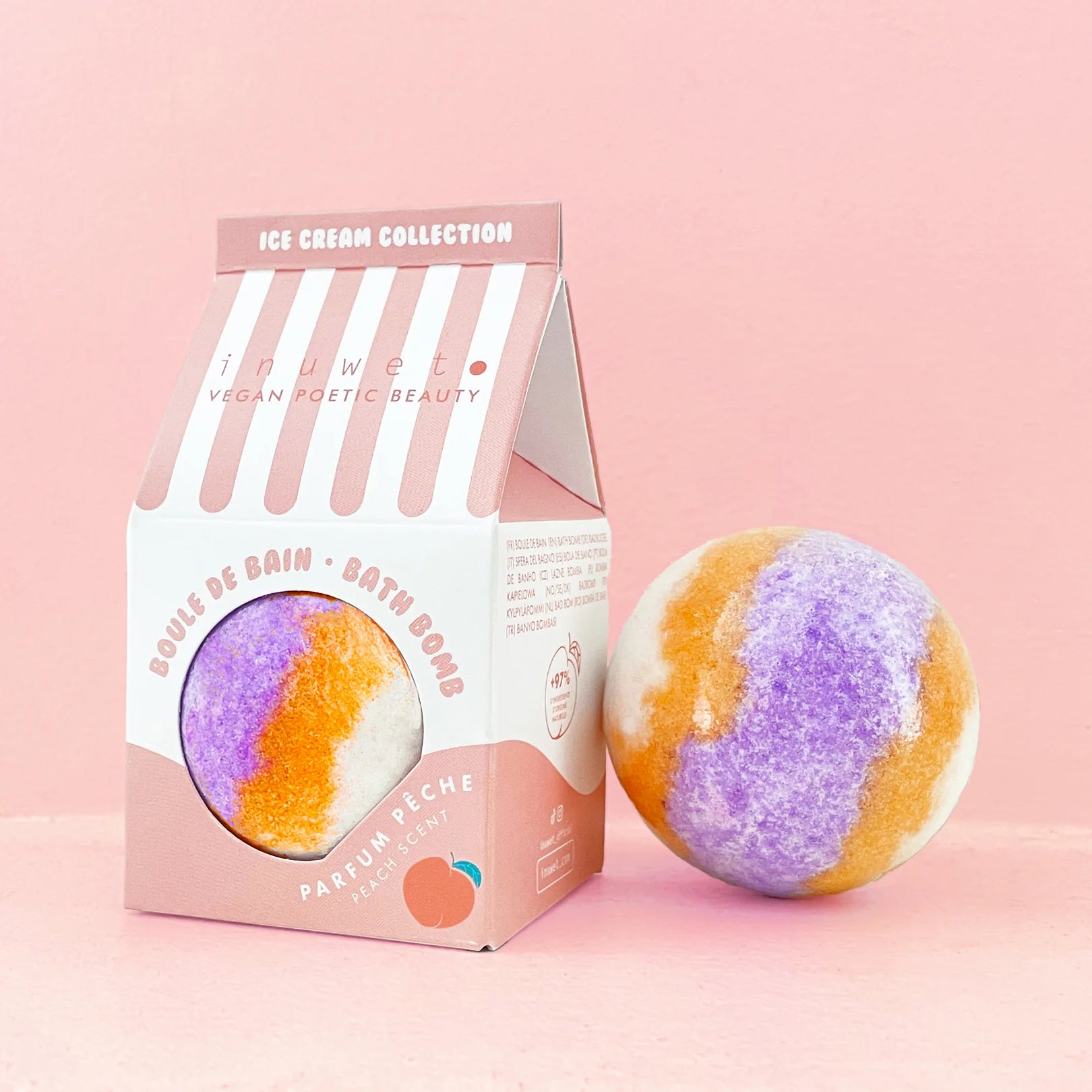 Bath Bomb Icecream Peach