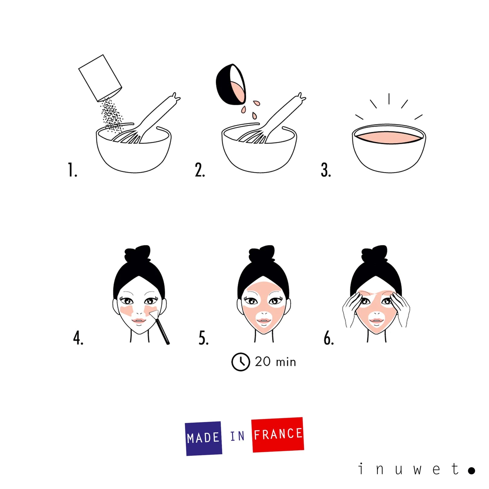 DIY Peel-Off Detox Powder Mask Litchi