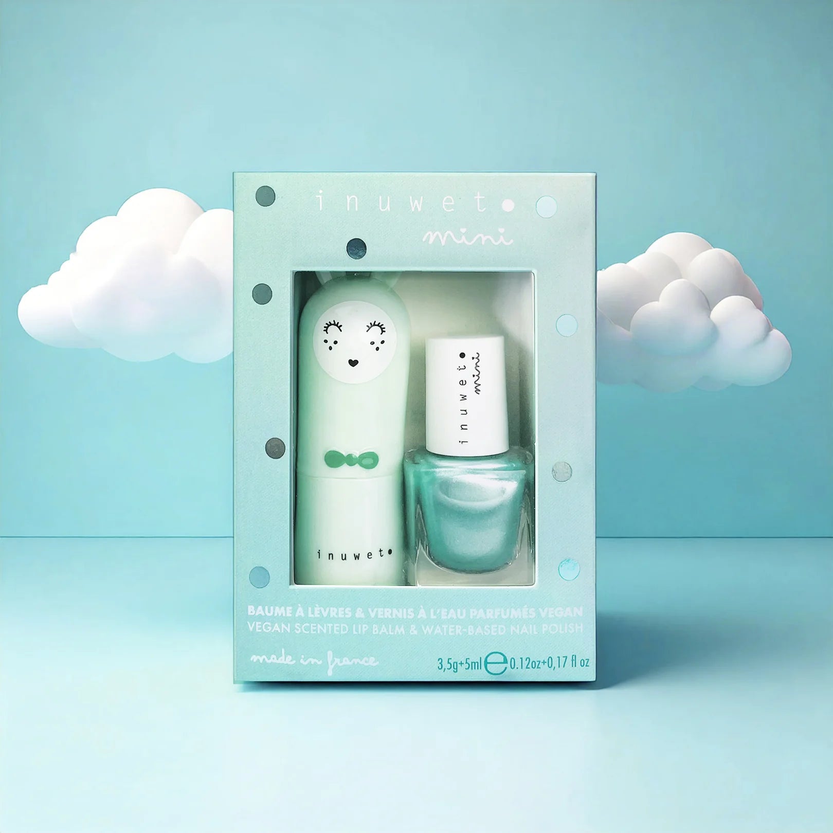 Duo Aqua – Apple Lip Balm + Turquoise Apple Nail Polish