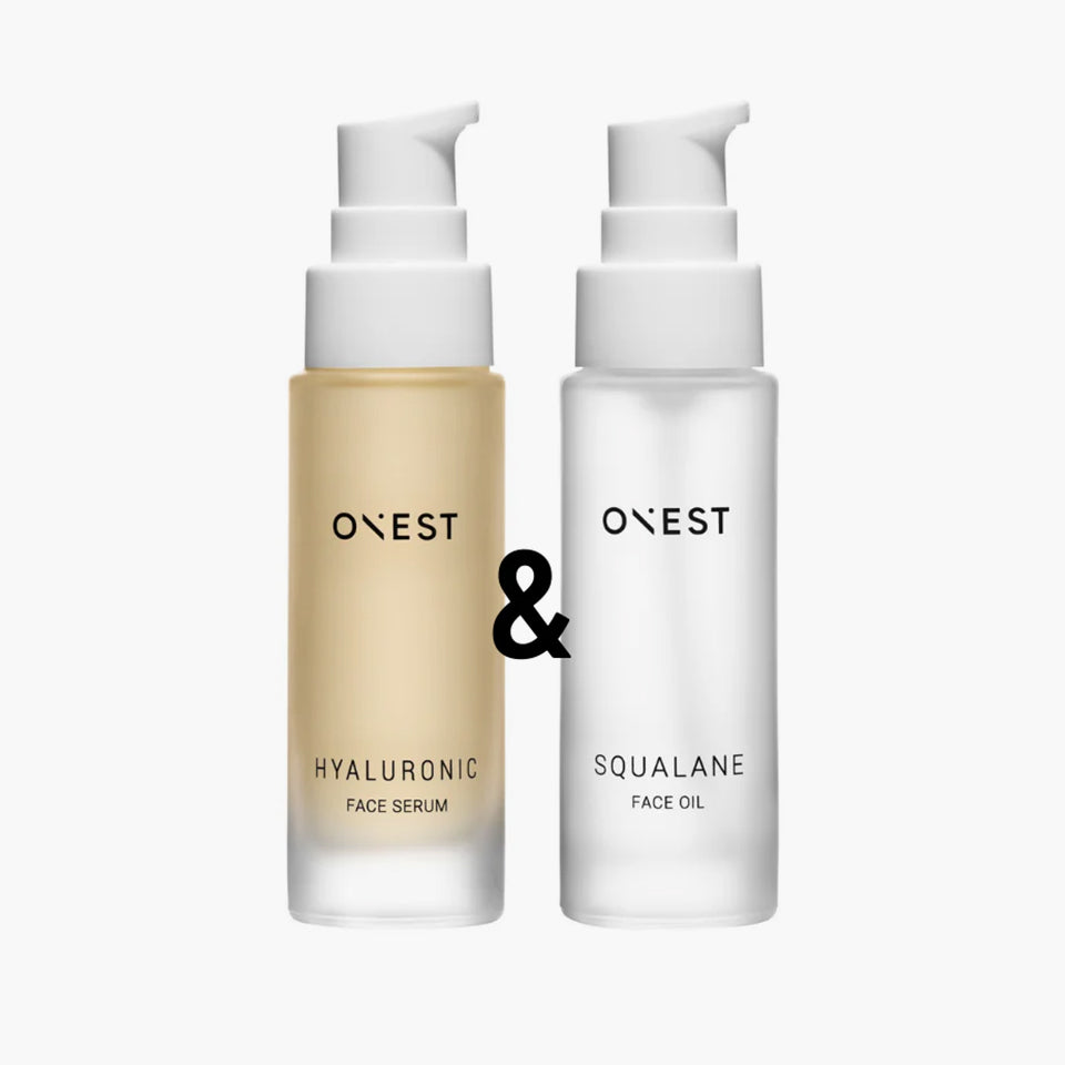 Duo Hyaluronic Face Serum + Squalane Face Oil