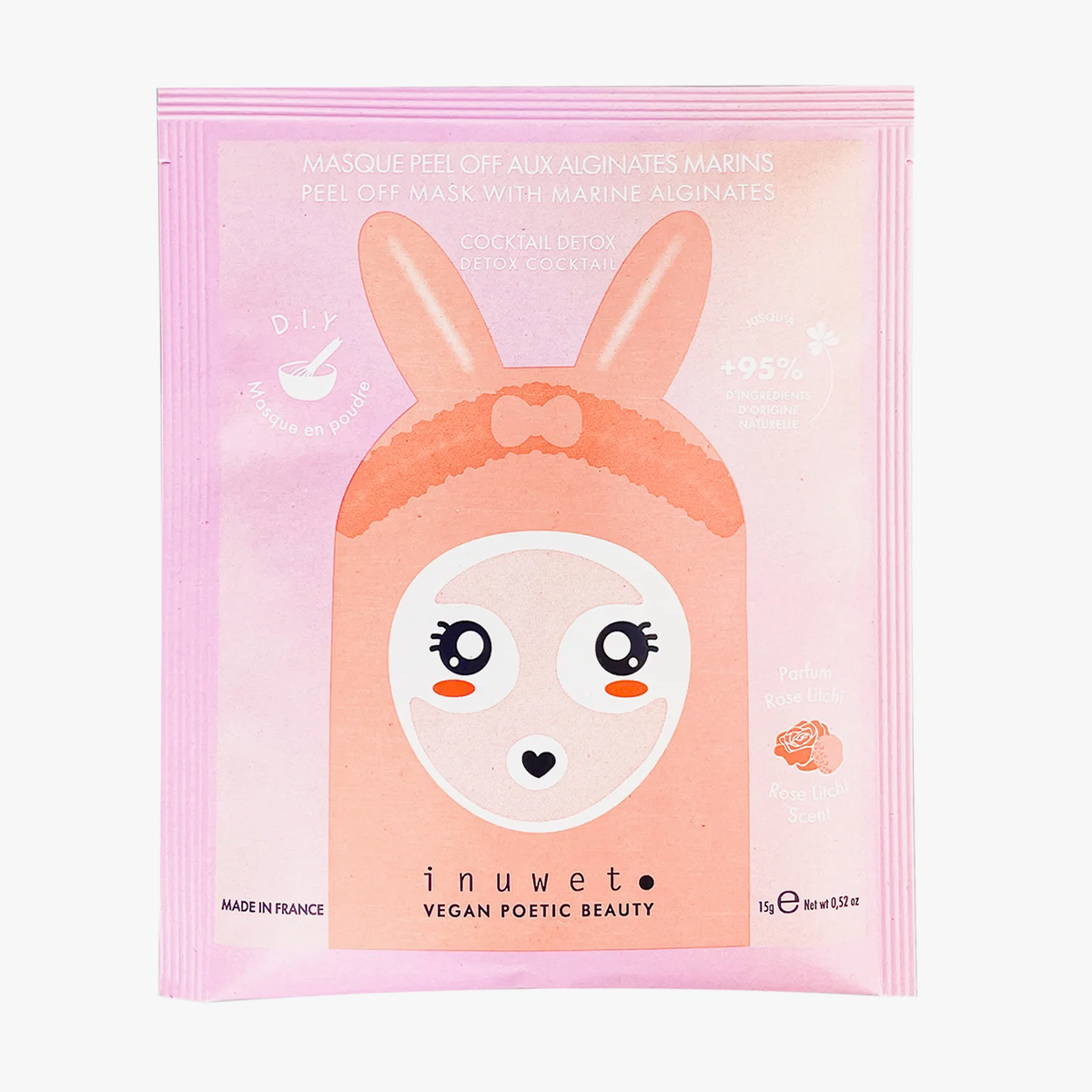 DIY Peel-Off Detox Powder Mask Litchi