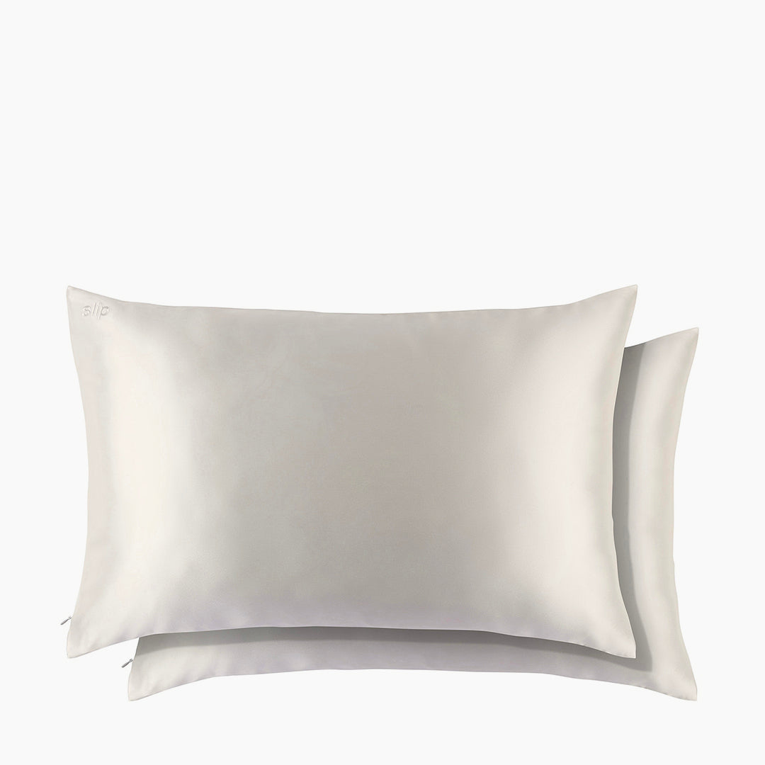 Silk Pillowcase Duo White