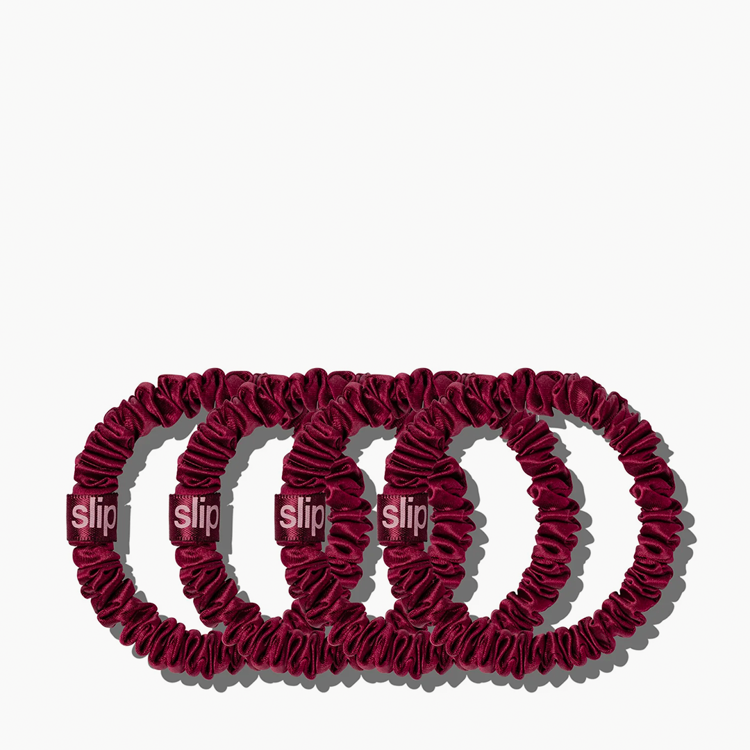 Skinny Scrunchies Maroon 4x
