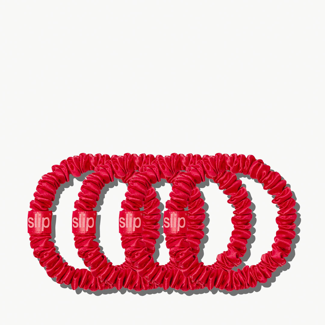 Skinny Scrunchies Red 4x
