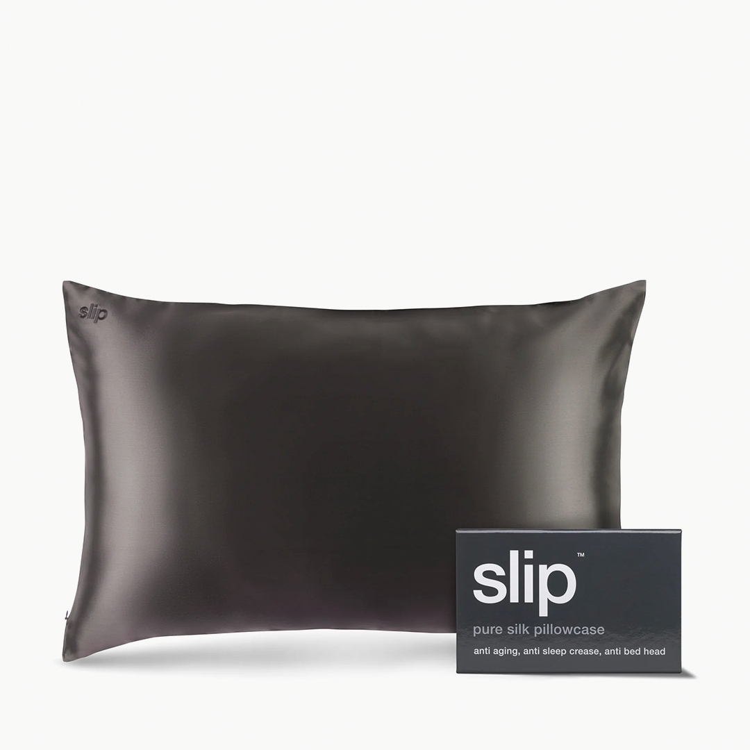 Silk Pillowcase Charcoal