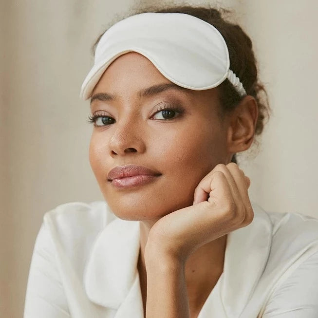 Silk Sleep Mask White