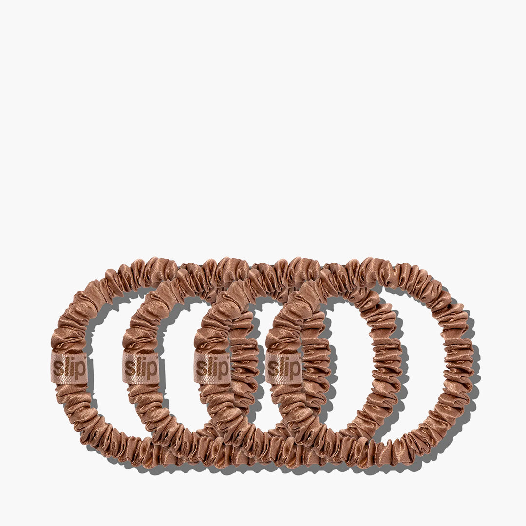 Skinny Scrunchies Light Brown 4x