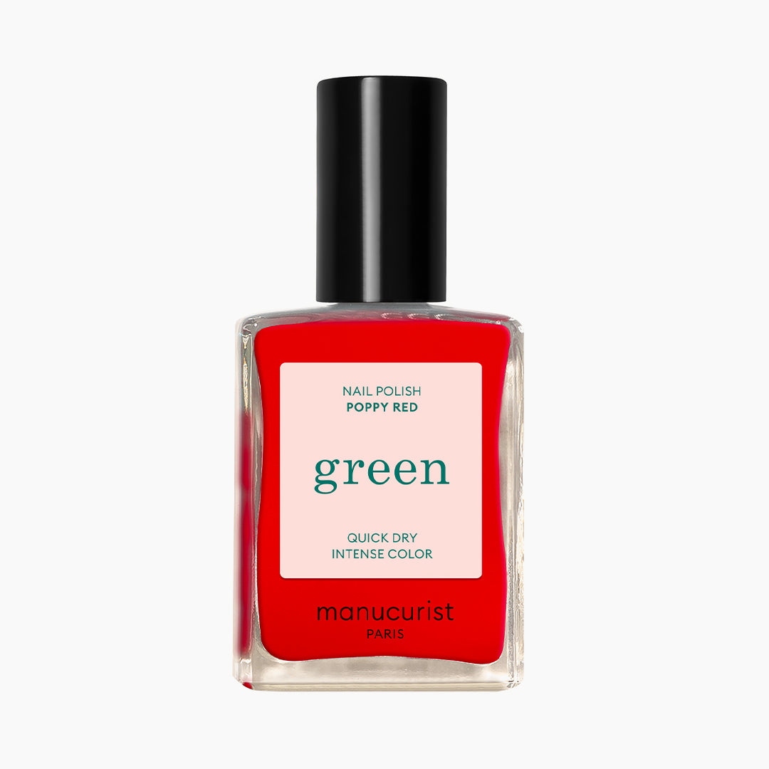 Green lak Poppy Red
