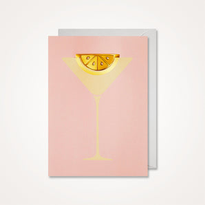 Přání s kovovou sponou Cocktail